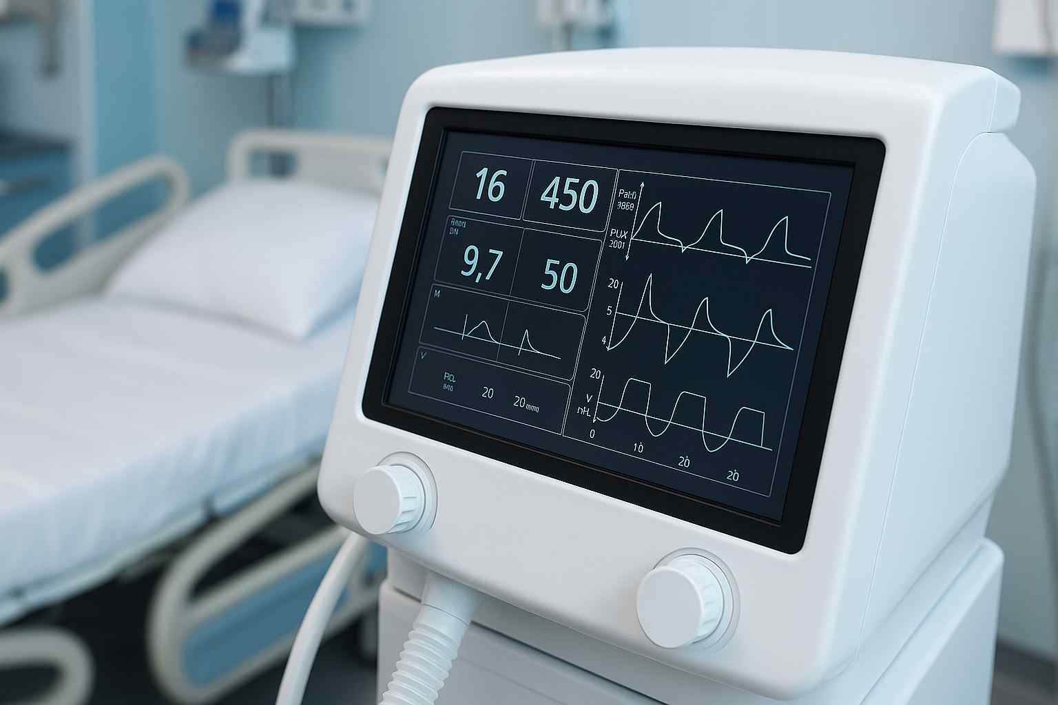 呼吸机场景的LCD液晶显示屏规格参数方案